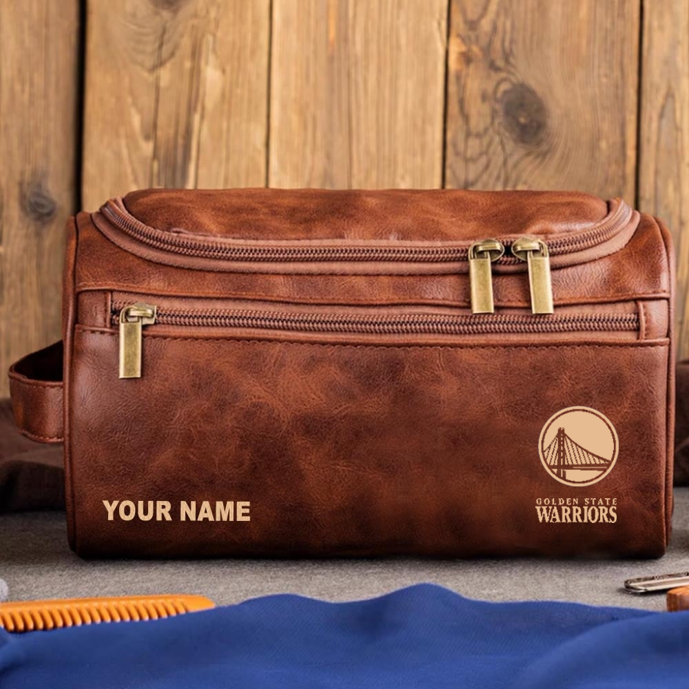 NBA x GSW Leather Toiletry Bag HLP HLPHUONG