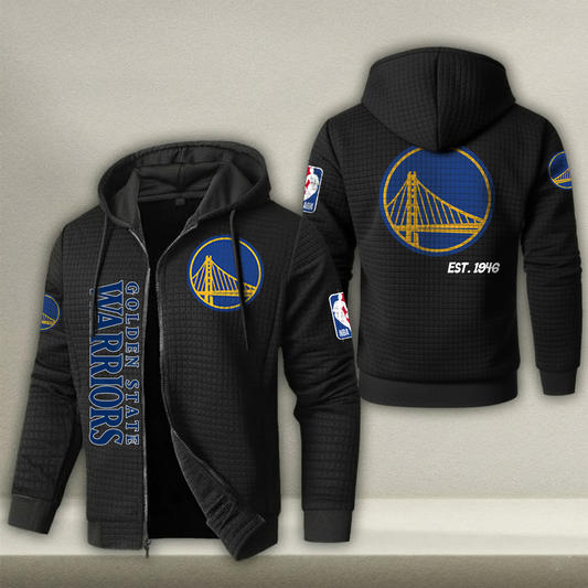 NBA x GSW Waffle Zip Hoodie HLP HLPHUONG