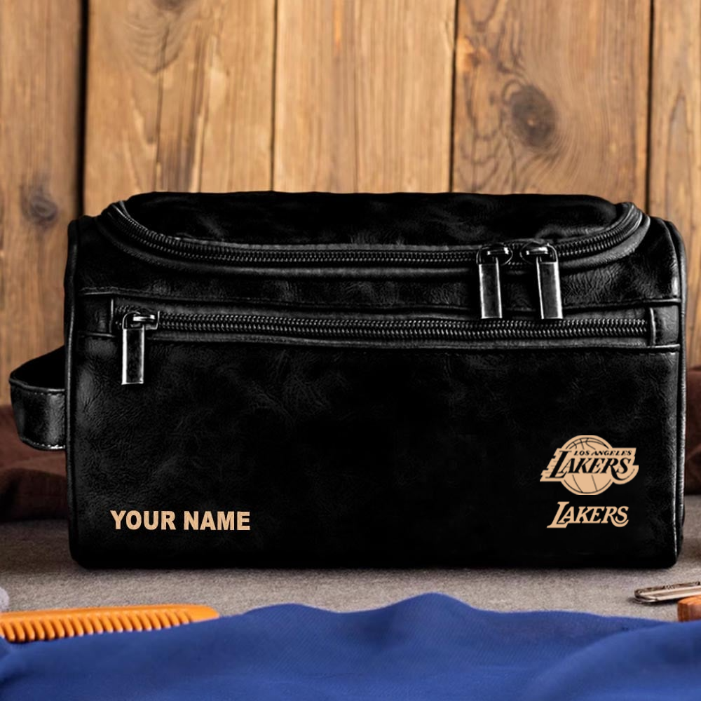 NBA x LAL Leather Toiletry Bag HLP HLPHUONG