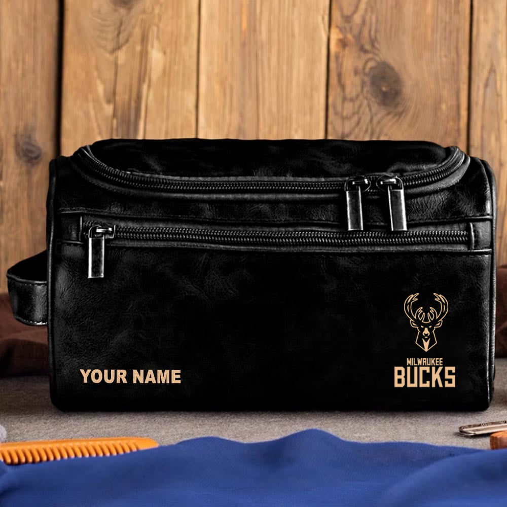 NBA x MB Leather Toiletry Bag HLP HLPHUONG