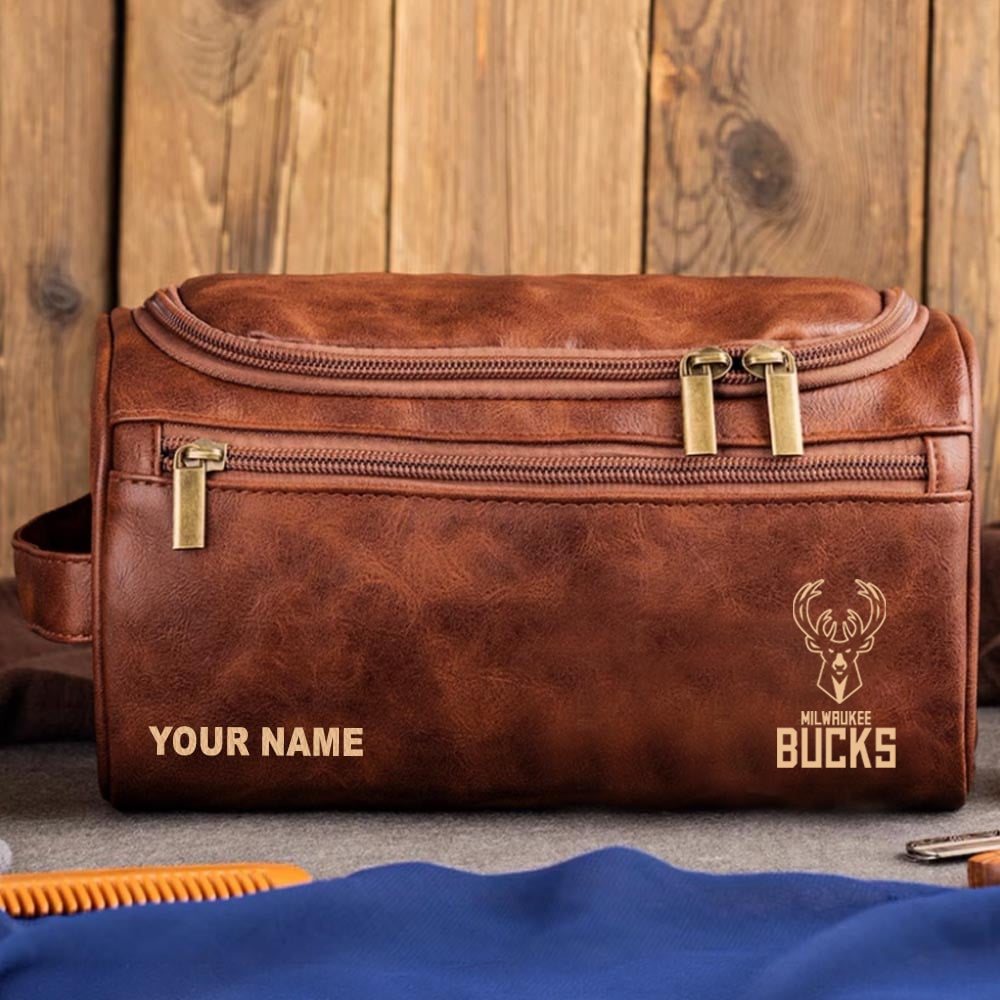 NBA x MB Leather Toiletry Bag HLP HLPHUONG