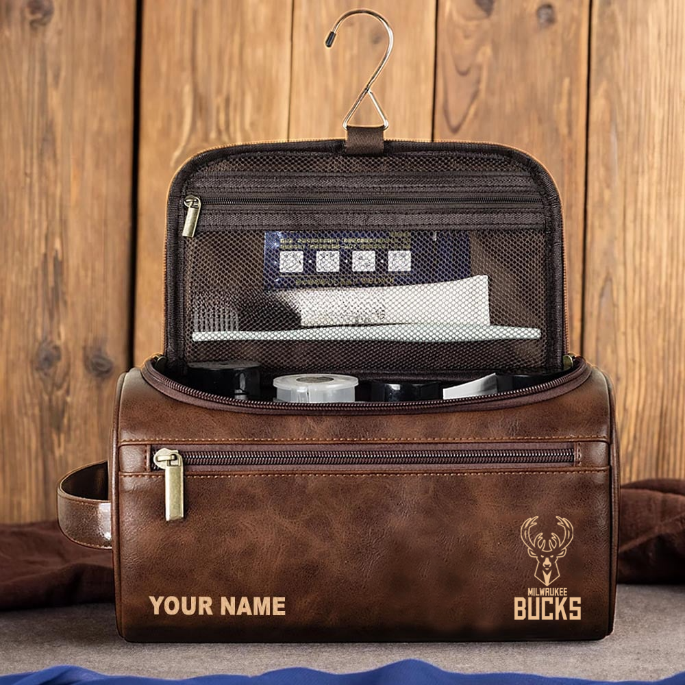 NBA x MB Leather Toiletry Bag HLP HLPHUONG