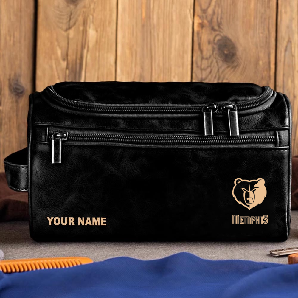 NBA x MG Leather Toiletry Bag HLP HLPHUONG