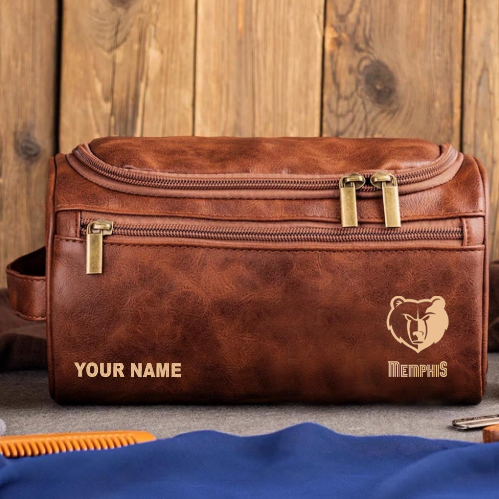 NBA x MG Leather Toiletry Bag HLP HLPHUONG