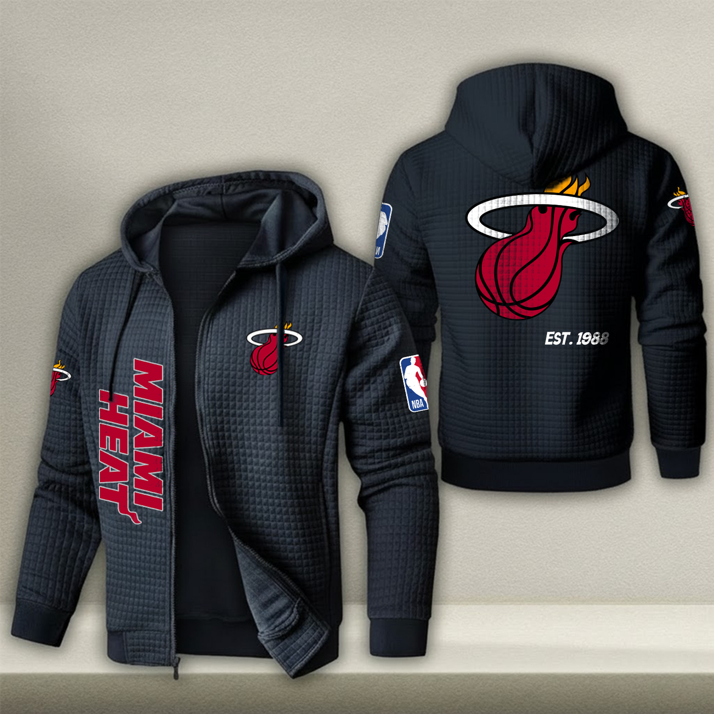 NBA x MH Waffle Zip Hoodie HLP HLPHUONG