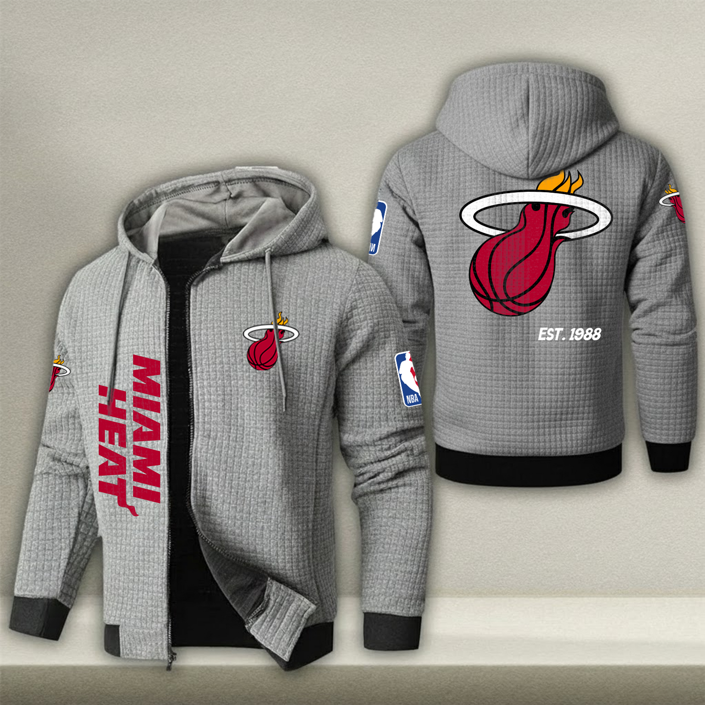 NBA x MH Waffle Zip Hoodie HLP HLPHUONG