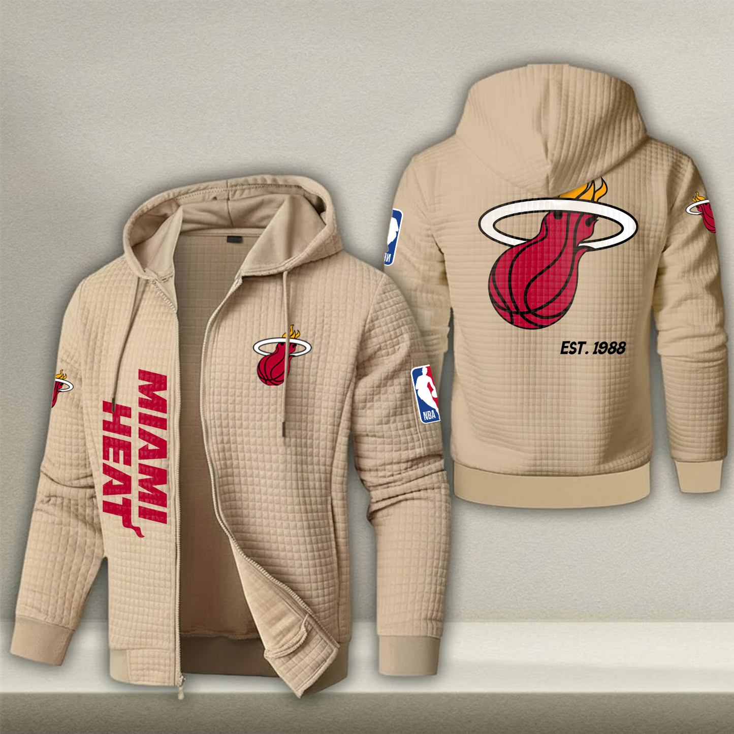NBA x MH Waffle Zip Hoodie HLP HLPHUONG
