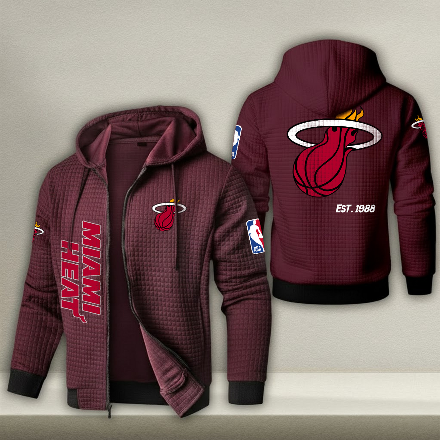 NBA x MH Waffle Zip Hoodie HLP HLPHUONG