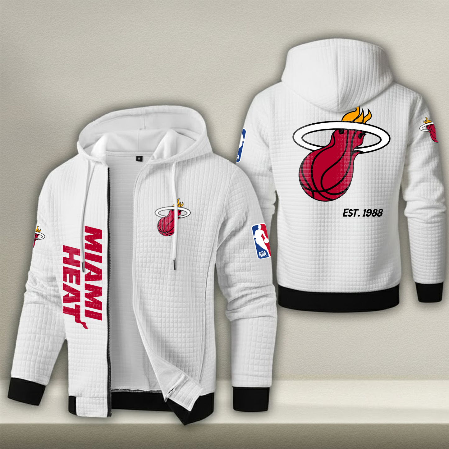 NBA x MH Waffle Zip Hoodie HLP HLPHUONG