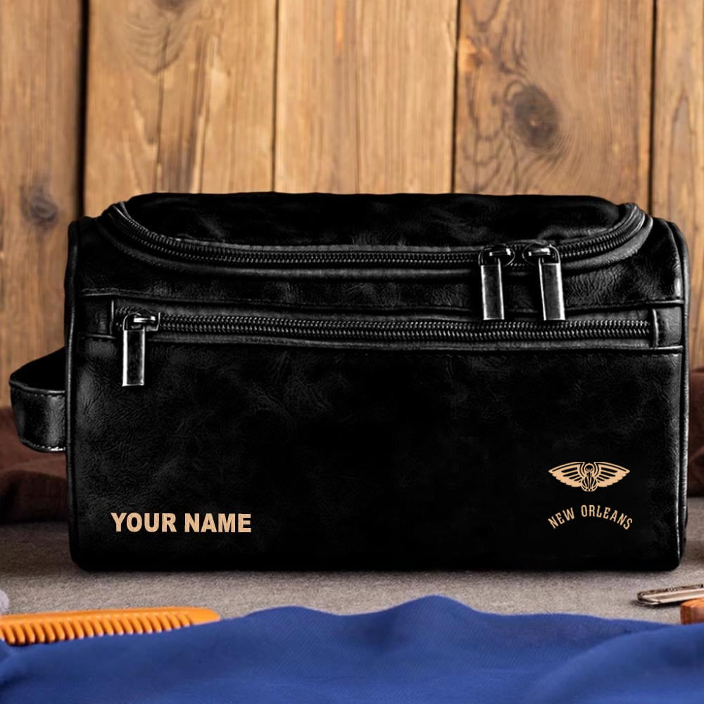 NBA x NOP Leather Toiletry Bag HLP HLPHUONG