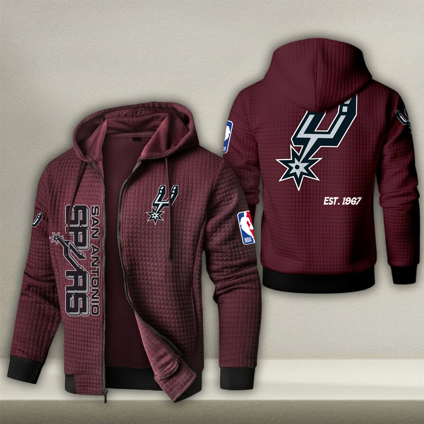 NBA x SAS Waffle Zip Hoodie HLP HLPHUONG