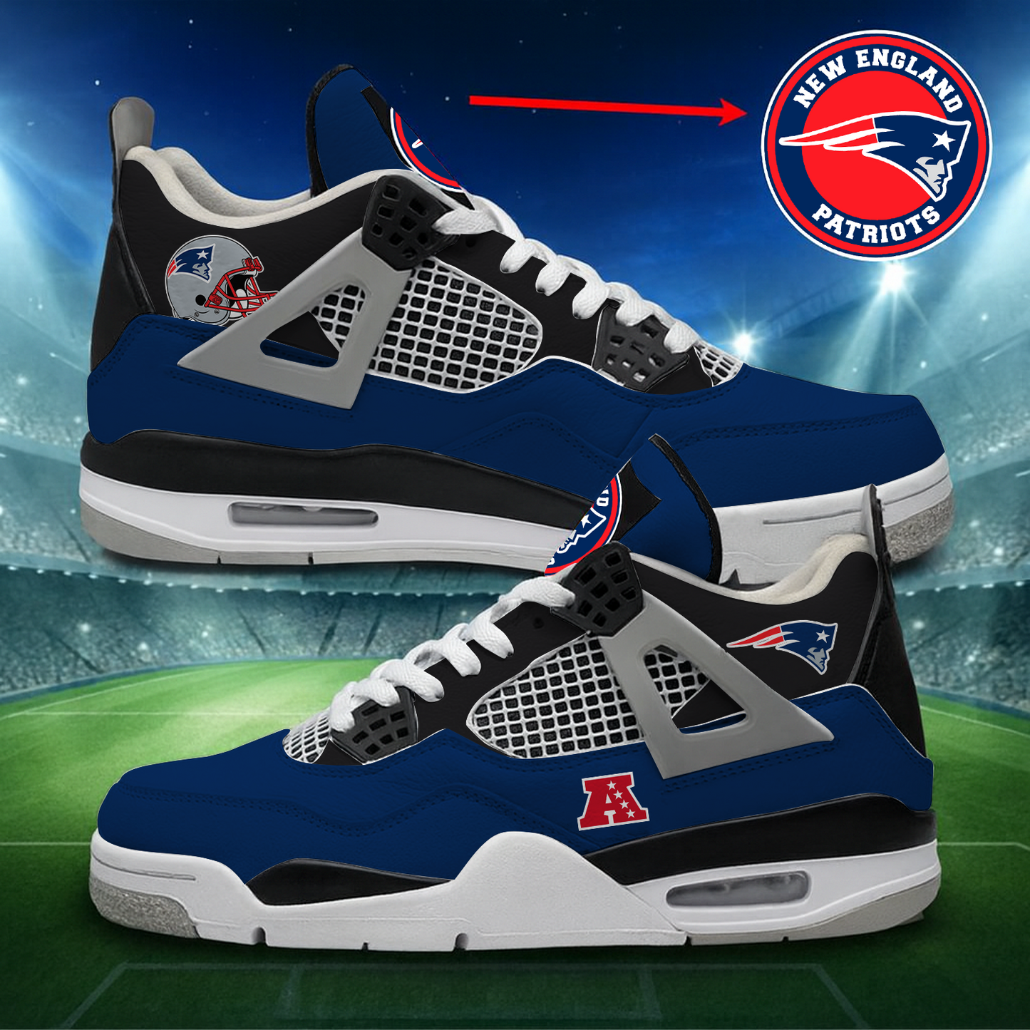 NE x NFL Custom Sneakers DatND DVT