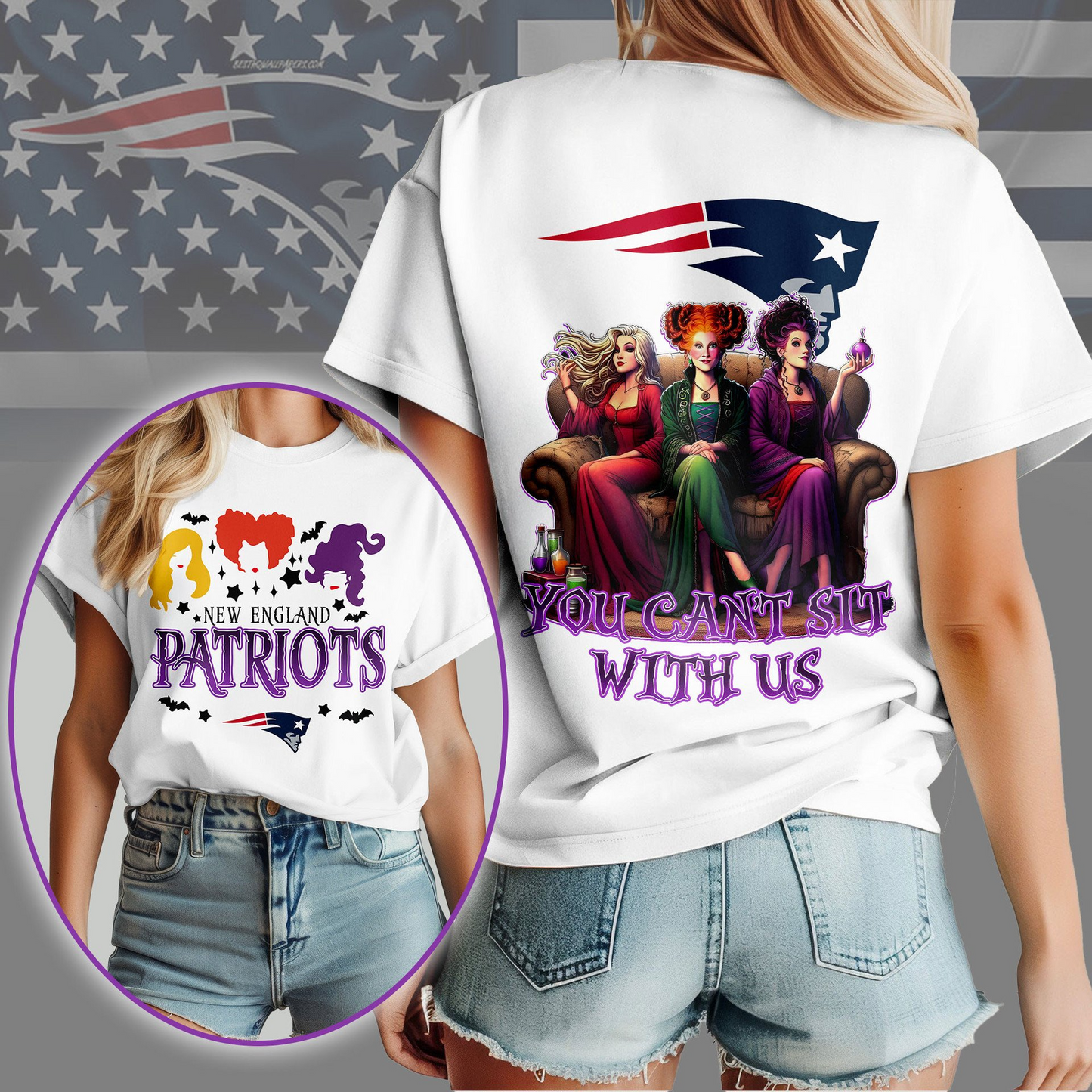 NEP Premium NFL You Can't Sit With Us 3D T-shirt DDT NTL