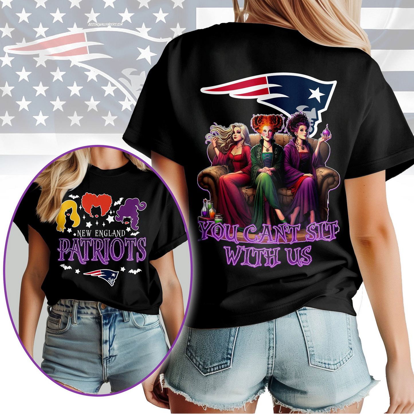 NEP Premium NFL You Can't Sit With Us 3D T-shirt DDT NTL