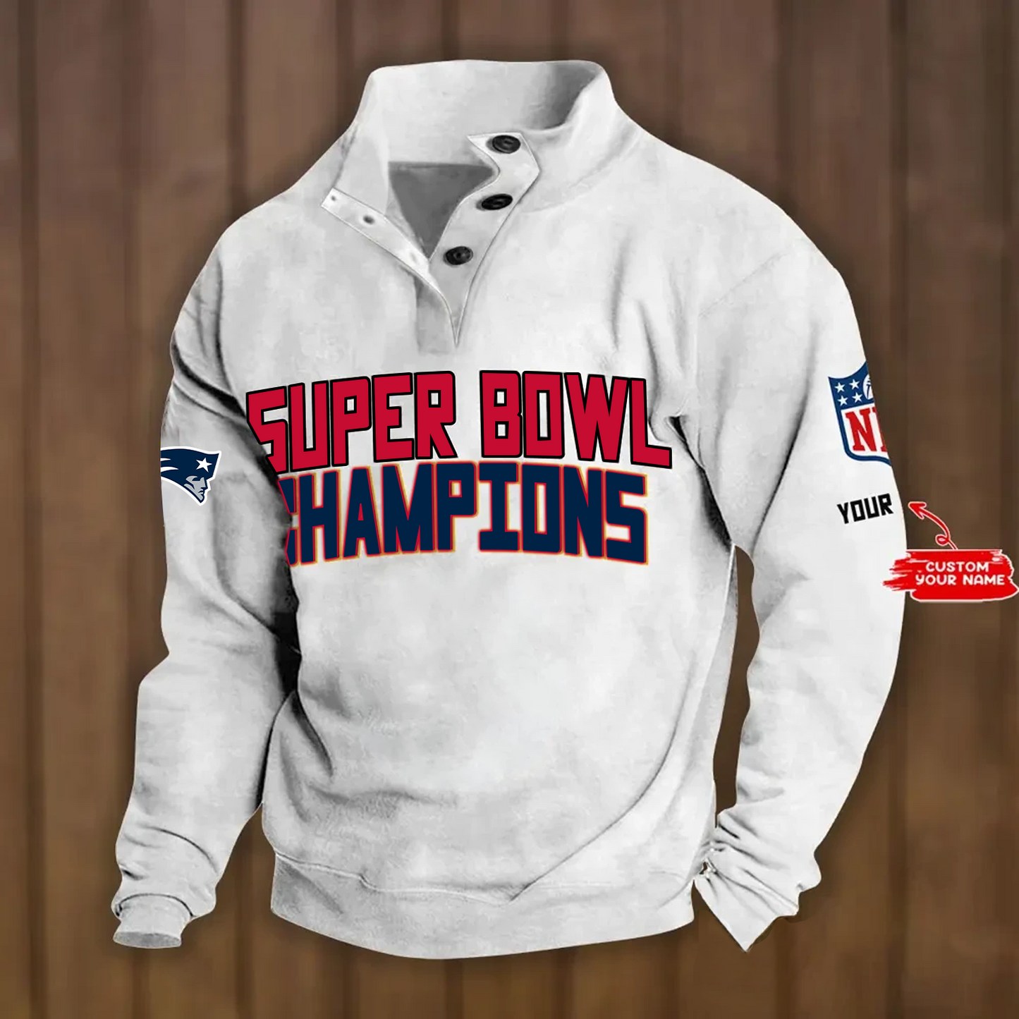 NEP x NFL Double Breasted Stand Collar Hoodies DATND TANTD