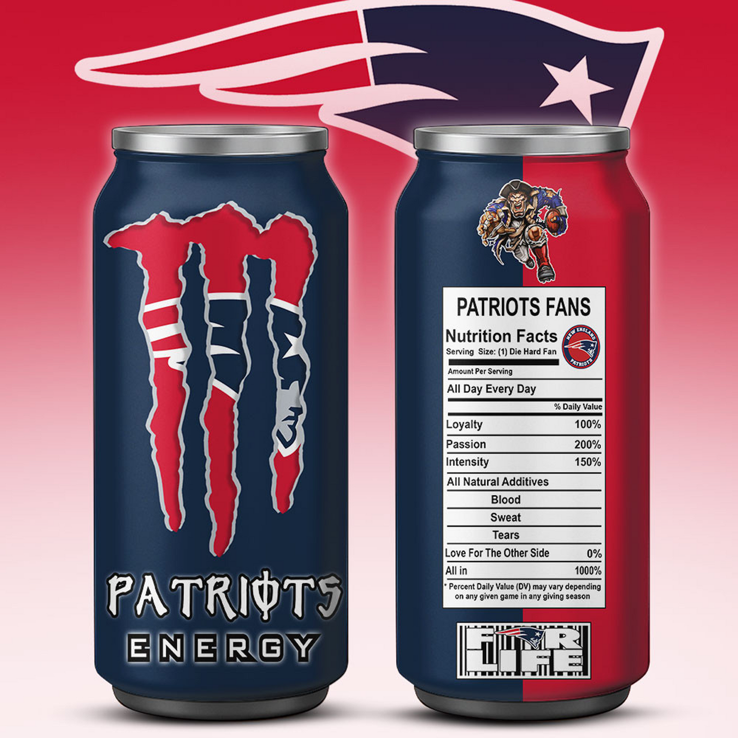 NEP x NFL Monster Energy Tumbler Gift for Fans DATND TANTD