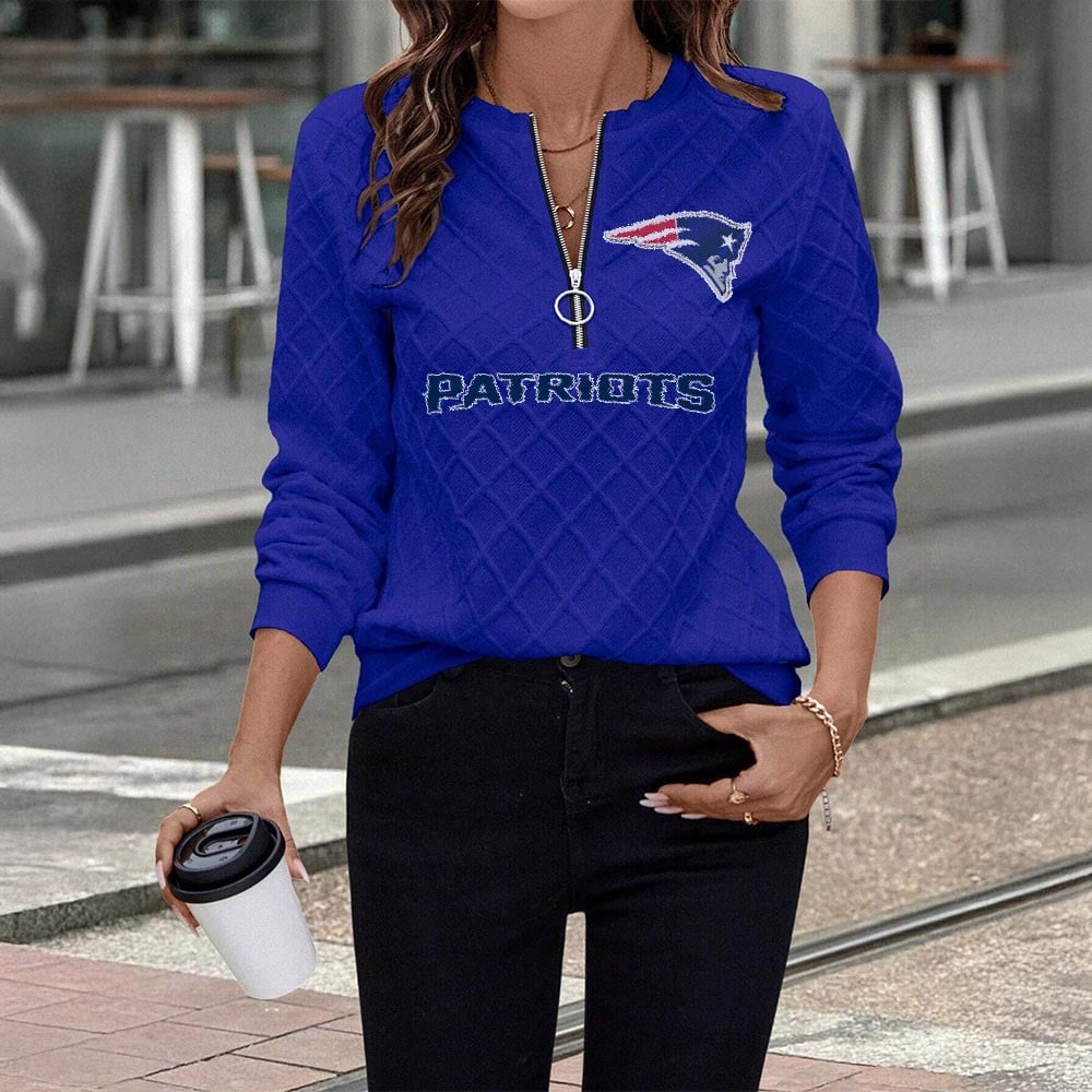 NEP x NFL Women's Knit Textured Fabric Zip Up Sweatshirt DDT CTND