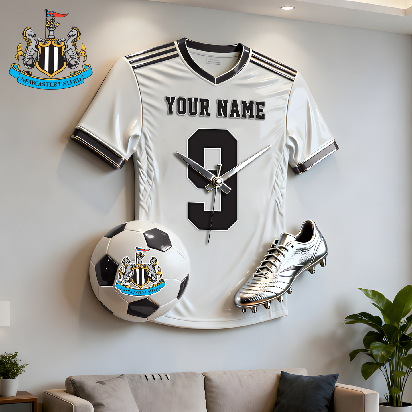 NEW X Personalized EPL football player sculpture clock V1 NAK NHT