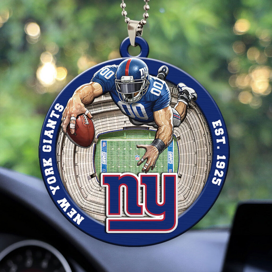 New York Giants Car Ornaments NDT
