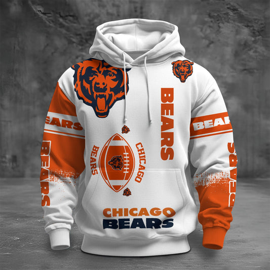 NFL CB Unisex Printed Hoodie  - Bold Zip Up Sweatshirt for Fans V1 NAK NHM