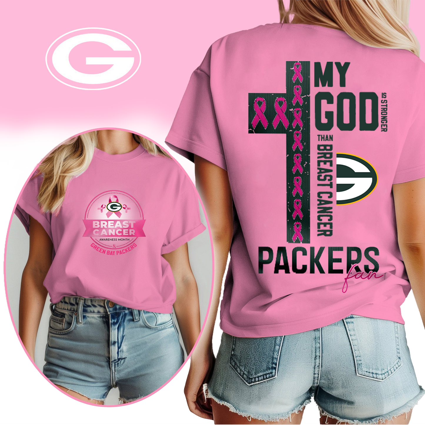 NFL GBP - Breast Cancer My God In Stronger Shirt DDT HLP