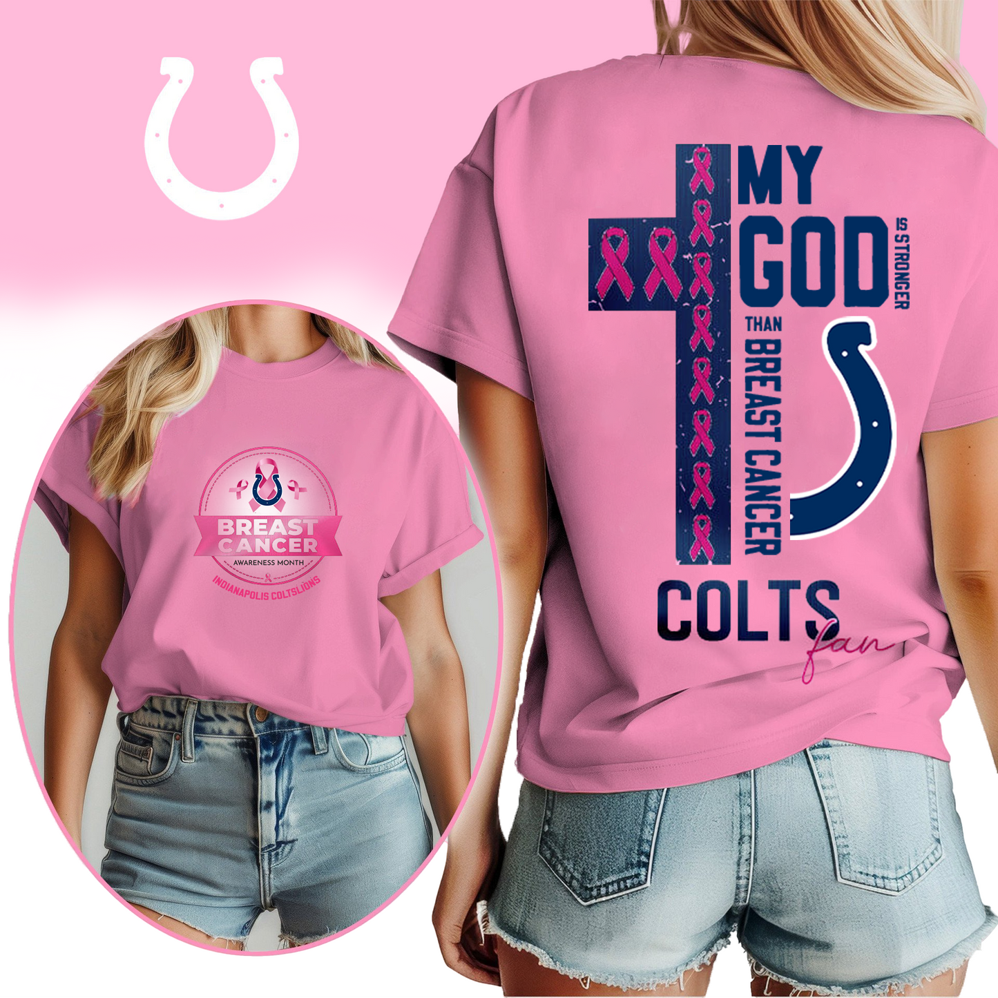 NFL IC - Breast Cancer My God In Stronger Shirt DDT HLP