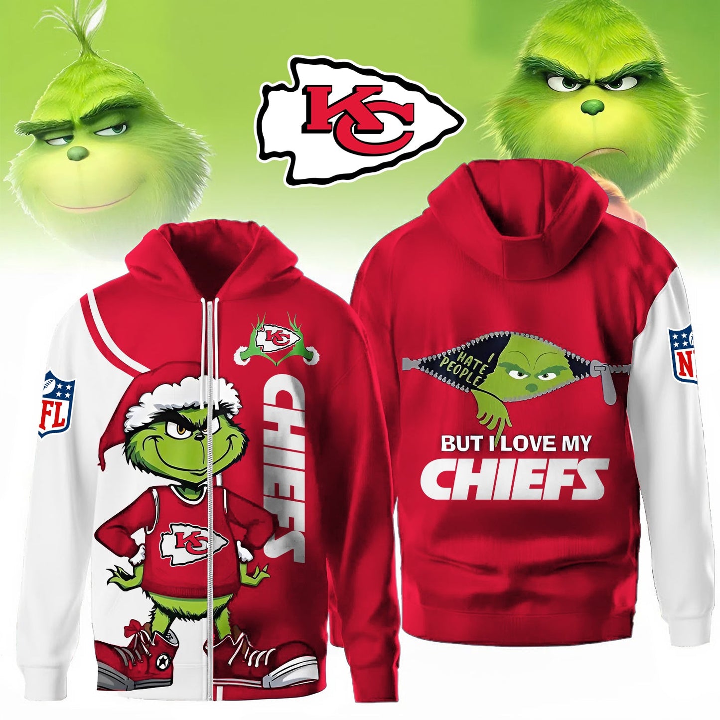 NFL KC Christmas Mischief hoodies, apparel, posters available V1 NAK NHM