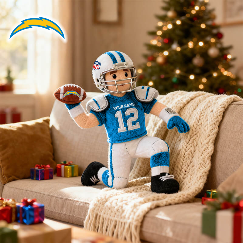 NFL LAC American football character-shaped pillows V1 NAK HLPHUONG