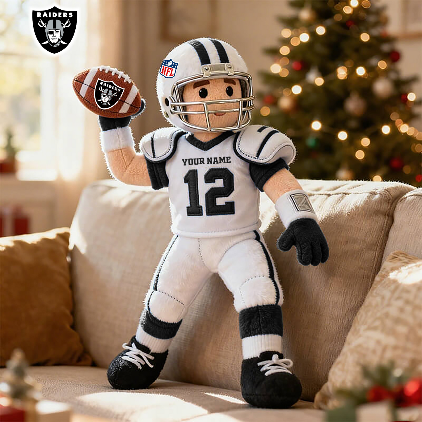 NFL LVR American football character-shaped pillows V1 NAK HLPHUONG