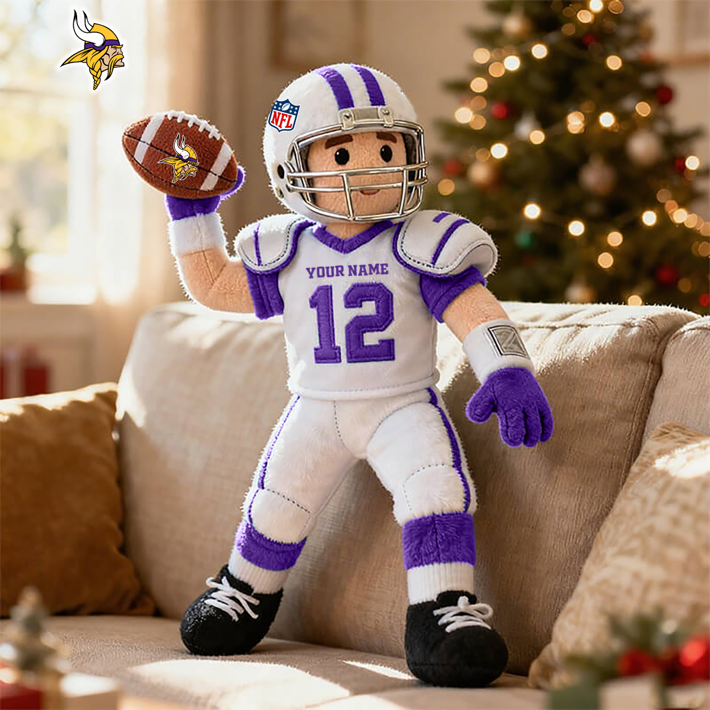 NFL MV American football character-shaped pillows V1 NAK HLPHUONG