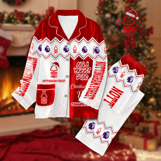 NFL NFO Button Down Pajamas V1 NAK HLPHUONG