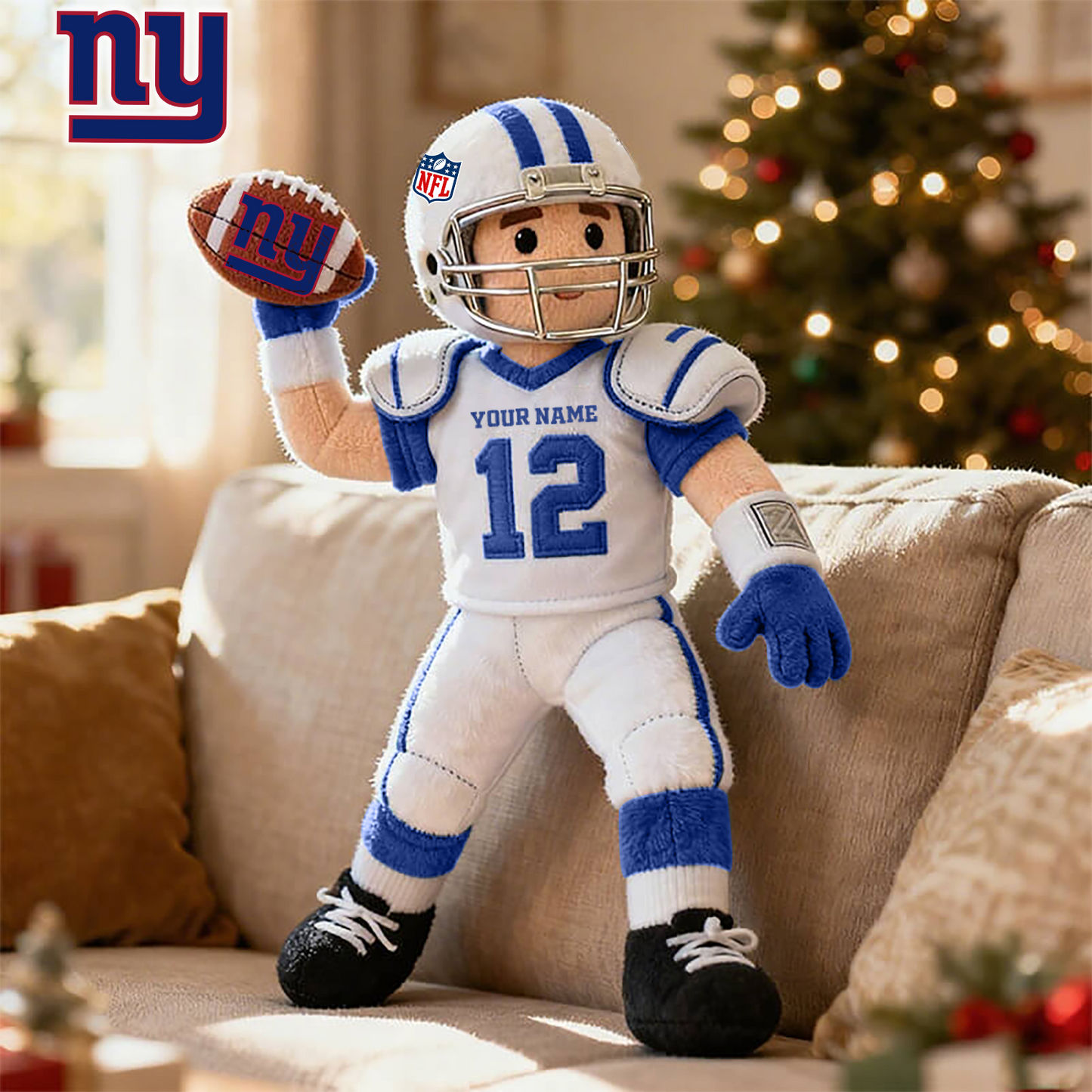 NFL NYG American football character-shaped pillows V1 NAK HLPHUONG