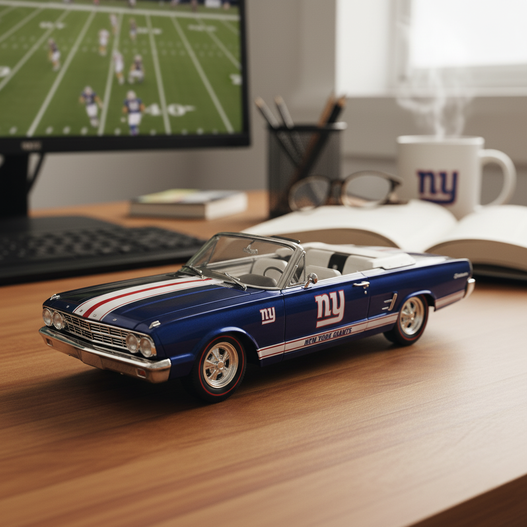 NFL NYG Team Car Models - Team-Livery Diecast Car Collectibles V1 NAK NHT