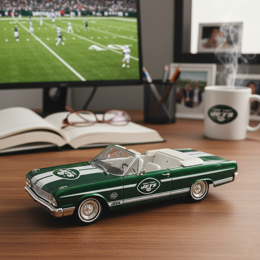 NFL NYJ Team Car Models - Team-Livery Diecast Car Collectibles V1 NAK NHT