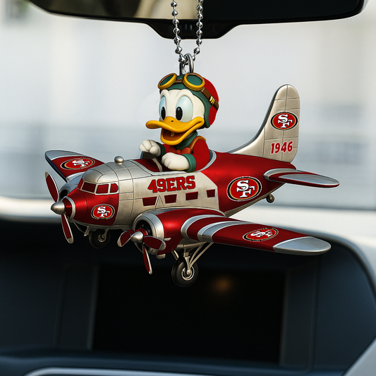 NFL SF49 x DN Duck Premium Car Hanging Ornament DDT CTND