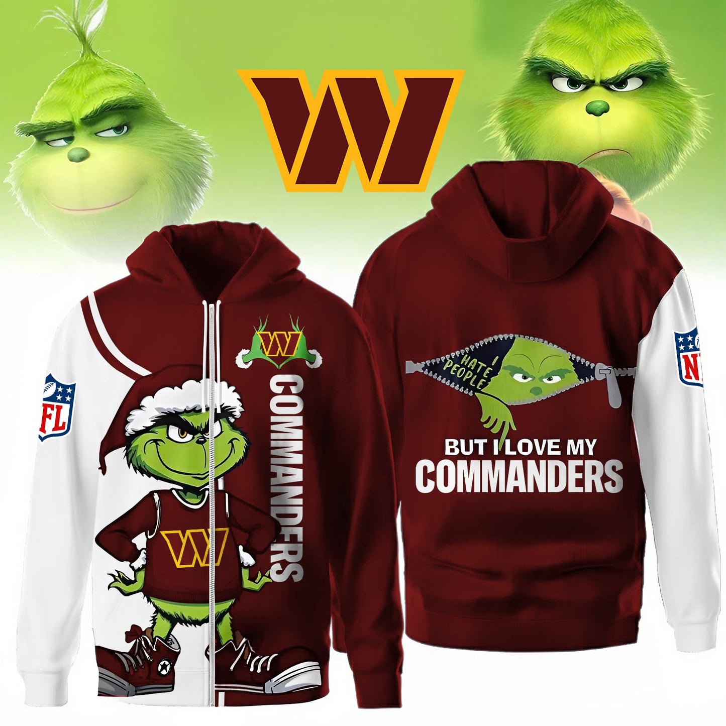 NFL WAS Christmas Mischief hoodies, apparel, posters available V1 NAK NHM