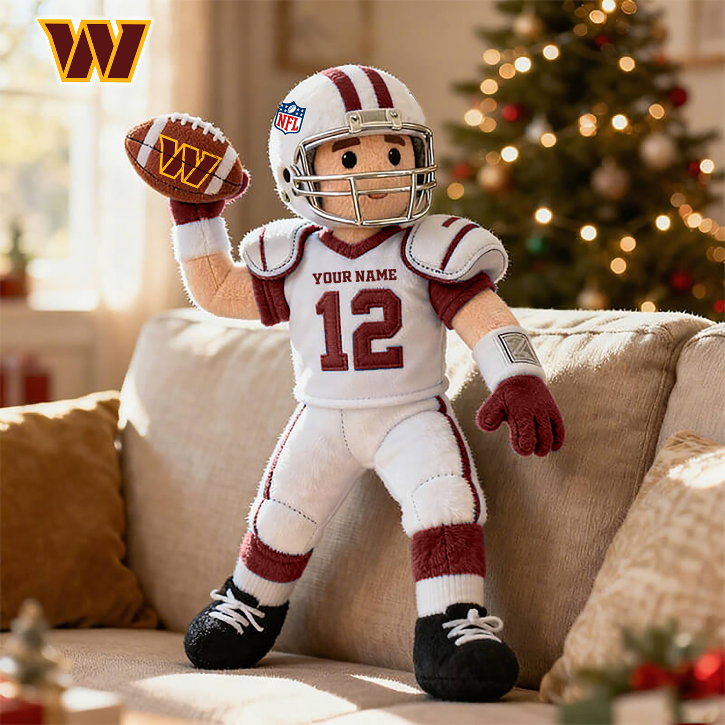 NFL WC American football character-shaped pillows V1 NAK HLPHUONG