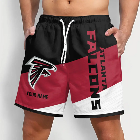 NFL x AF Colorful Men Short Pants Custom Name All Teams Gift For Fans V1 NAK NTL