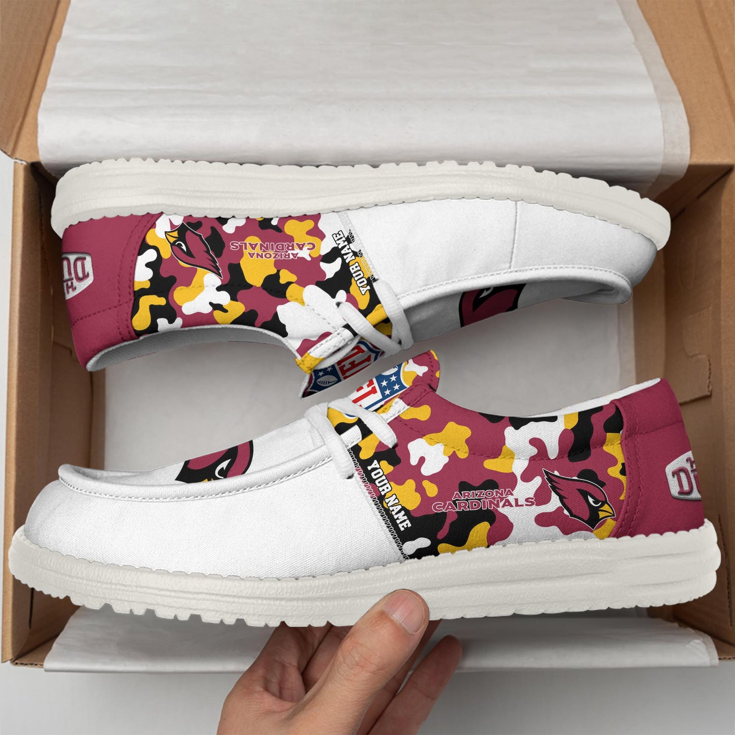 NFL x ARI Personalized Canvas Loafer Shoes HLP