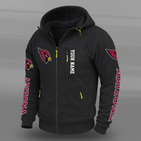 NFL x ARI Personalized Powerline Full Zip Hoodie HLP HLPHUONG