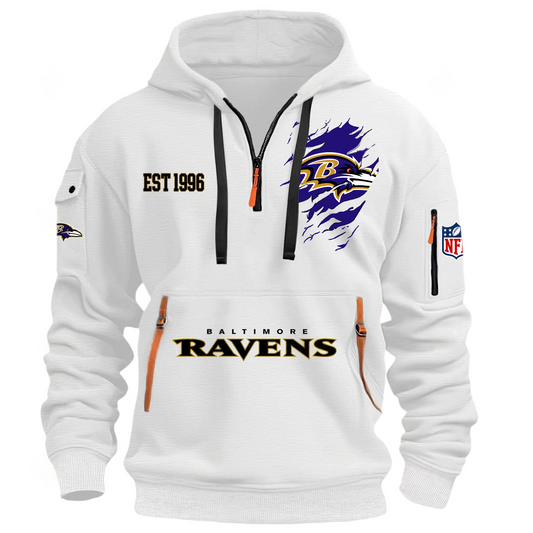 NFL x BAL EST 1996 Half Zipper Hoodie HLP HLPHUONG