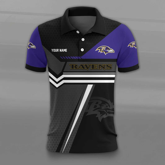 NFL x BAL Personalized 3D Polo Shirt HLP HLPHUONG
