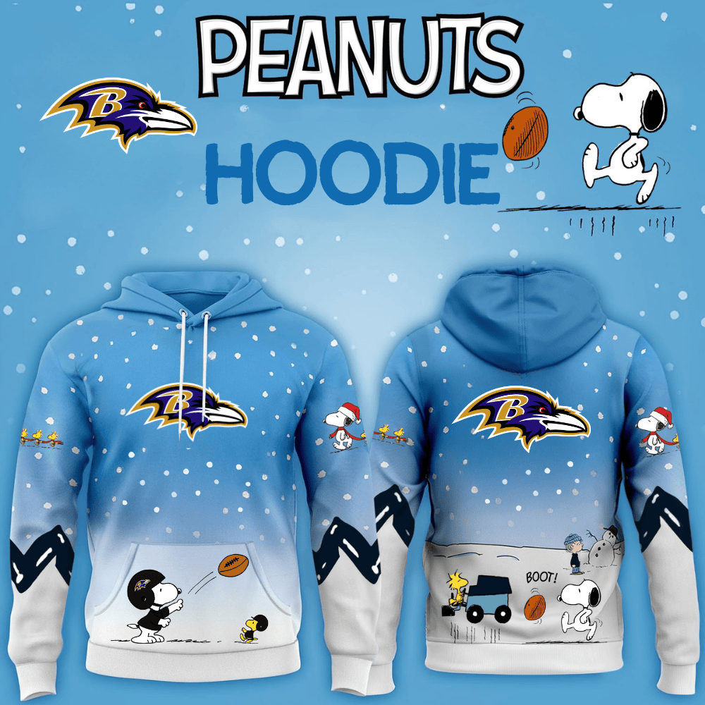 NFL x BAL Winter Pea 3D Hoodie HLP HLPHUONG