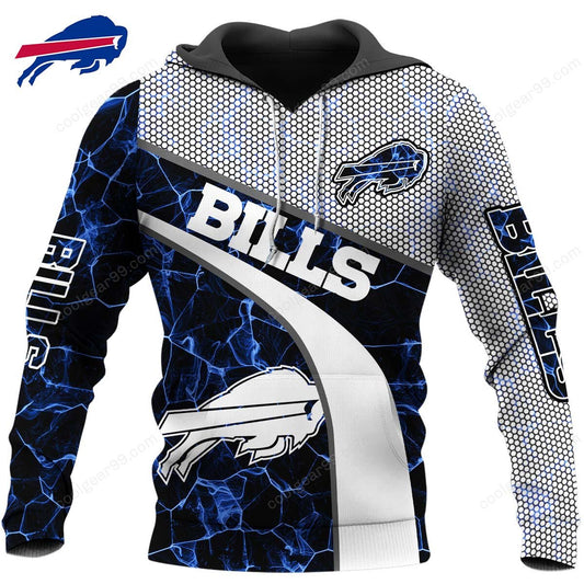 NFL x BUF Electric Marble Personalized Hoodie HLP HLPHUONG