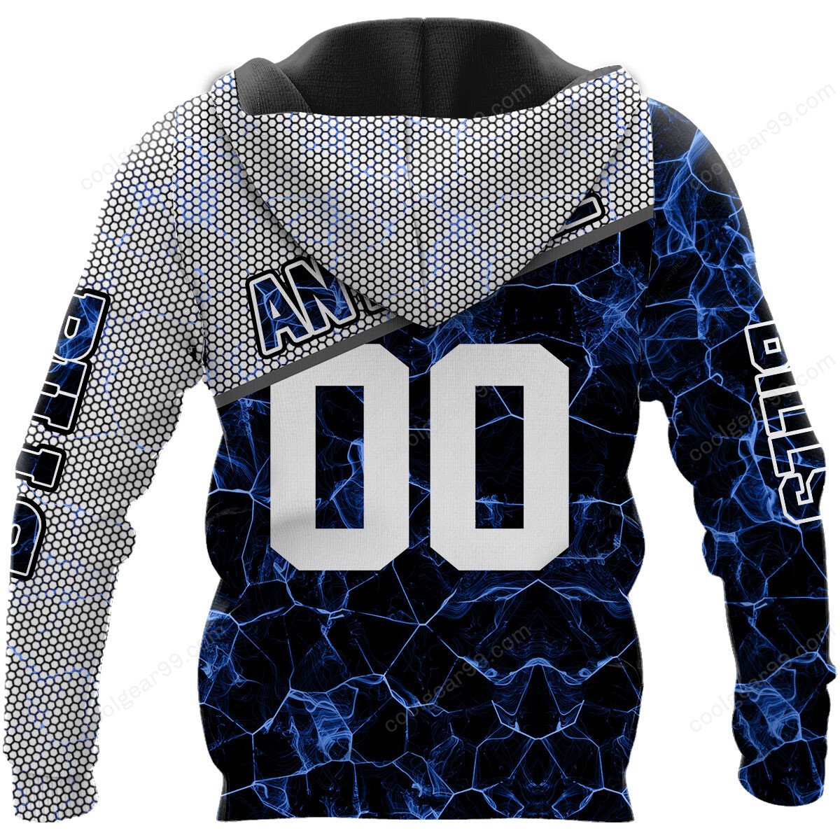 NFL x BUF Electric Marble Personalized Hoodie HLP HLPHUONG