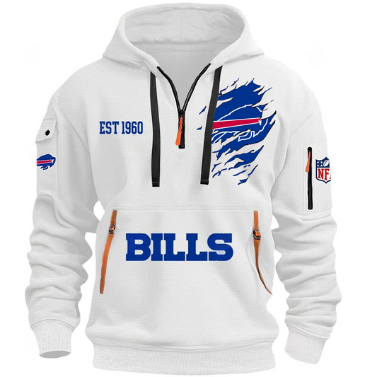 NFL x BUF EST 1960 Half Zipper Hoodie HLP HLPHUONG