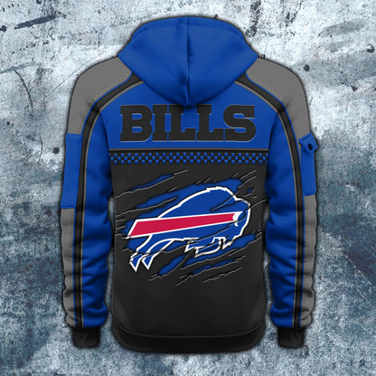 NFL x BUF Personalized Half-zip Hoodie HLP