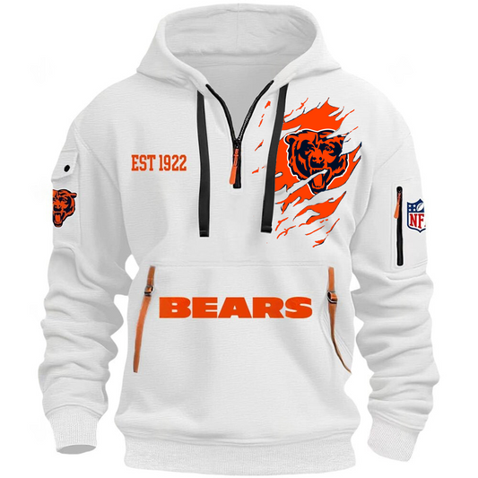 NFL x CHI EST 1922 Half Zipper Hoodie HLP HLPHUONG