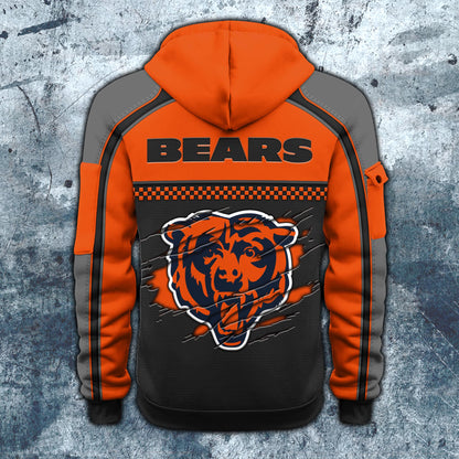 NFL x CHI Personalized Half-zip Hoodie HLP