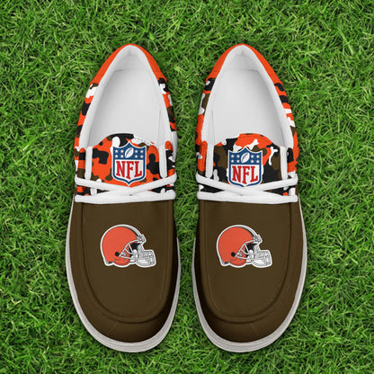 NFL x CLE Personalized Canvas Loafer Shoes HLP